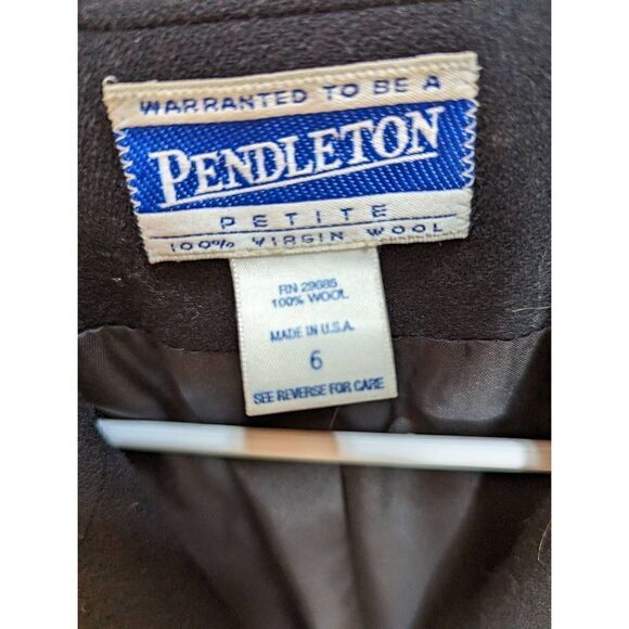 Pendleton classic women's black blazer size 6 - Picture 4 of 4